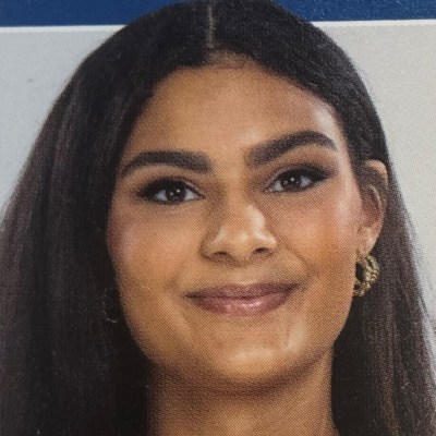 a woman smiling for the camera